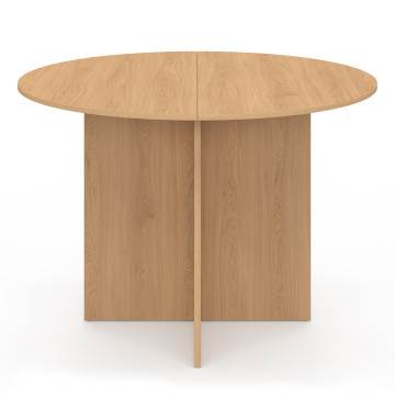 Table à manger ronde Ophélia bois Ø110cm