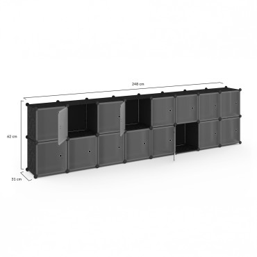 Armoire de rangement multifonction 16 cubes