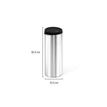 Poubelle automatique ronde 50L
