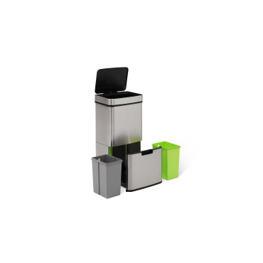 Poubelle automatique spéciale tri 72L