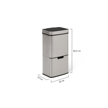 Poubelle automatique spéciale tri 72L