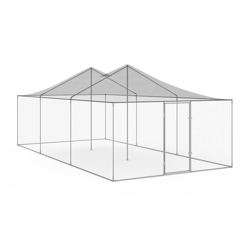 Volière grillagée 18m² - 6x3m Volière grillagée 18m² - 6x3m