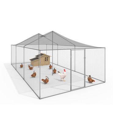 Volière grillagée 18m² - 6x3m