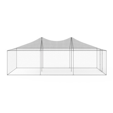 Volière grillagée 18m² - 6x3m