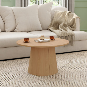 Table basse ronde Elvis bois Ø70cm