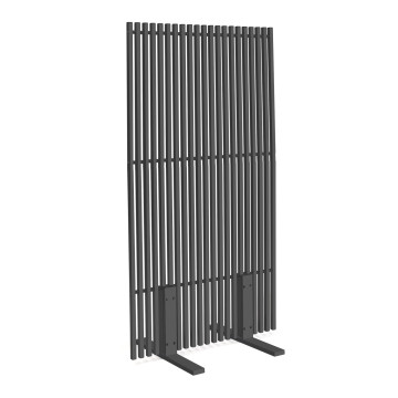Paravent extérieur ajouré en métal gris anthracite 150x80cm