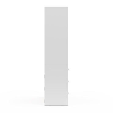 Dressing Uma avec 1 penderie et 6 tiroirs blanc