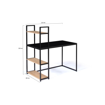 Bureau bibliothèque 2 en 1 Manhattan