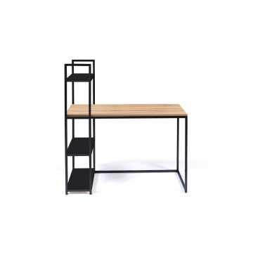 Bureau bibliothèque Manhattan en bois et métal