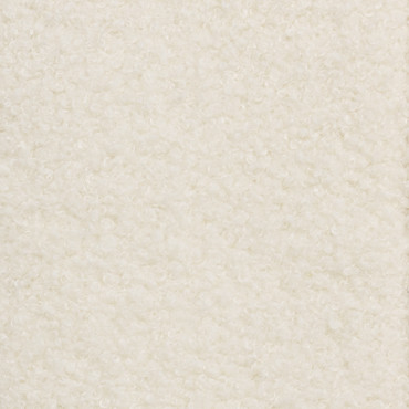 Lit coffre Louise en bouclette avec sommier et tête de lit arrondie 140x190cm