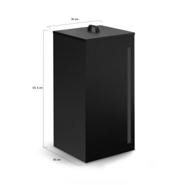 Réservoir à granules et pellets noir 30kg