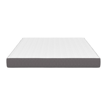 Matelas mémoire de forme épaisseur 16cm blanc et gris 140x190cm