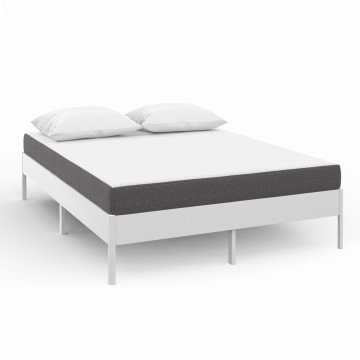 Matelas mémoire de forme épaisseur 16cm blanc et gris 140x190cm
