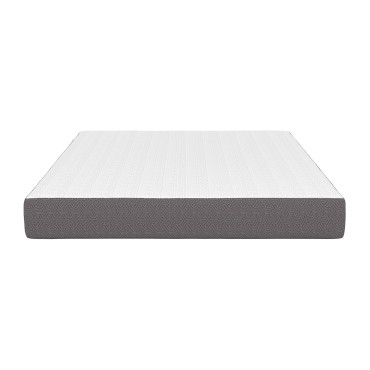 Matelas mémoire de forme épaisseur 20cm blanc et gris 140x190cm
