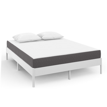 Matelas mémoire de forme épaisseur 20cm blanc et gris 160x200cm
