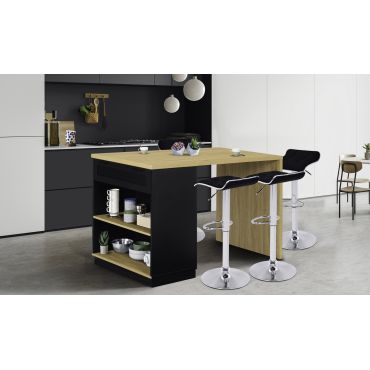 Ilot central Marius avec rangements