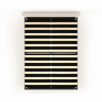 Lit coffre Louise 140x190cm velours beige