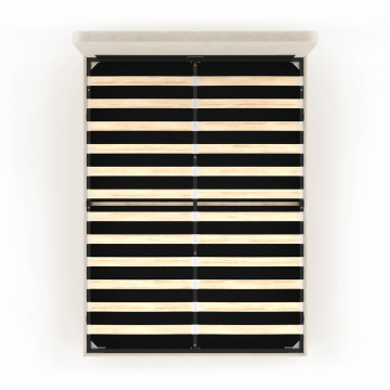 Lit coffre Louise 160x200cm velours beige