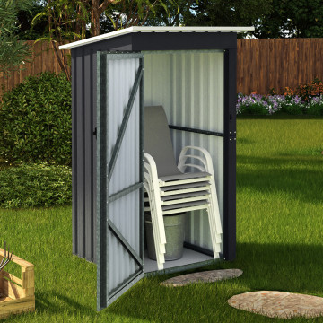 Abri de jardin en métal gris Bogota 160cm