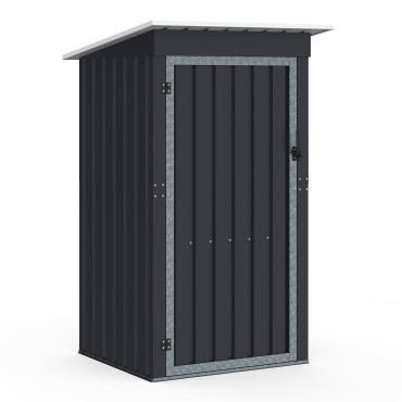 Abri de jardin en métal gris Bogota 160cm