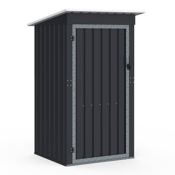 Abri de jardin en métal gris Bogota 160cm