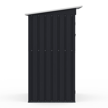 Abri de jardin en métal gris Bogota 160cm