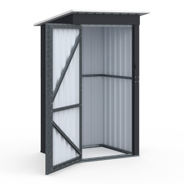 Abri de jardin en métal gris Bogota 160cm