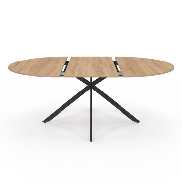 Table à manger ronde extensible Soline Ø140-200cm