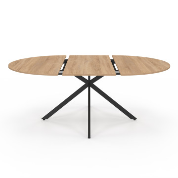 Table à manger ronde extensible Soline Ø140-200cm
