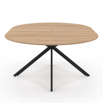 Table à manger ronde extensible Soline Ø140-200cm
