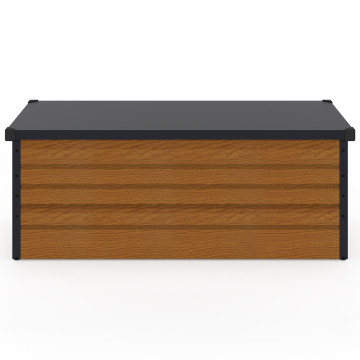 Coffre de jardin métal effet bois 600L