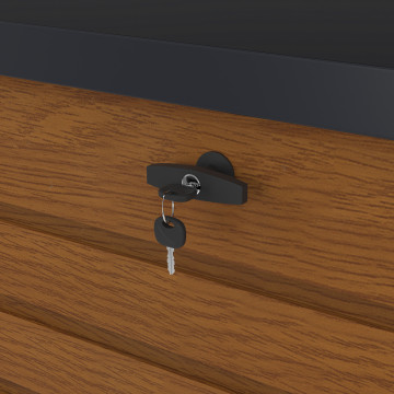 Coffre de jardin métal effet bois 600L