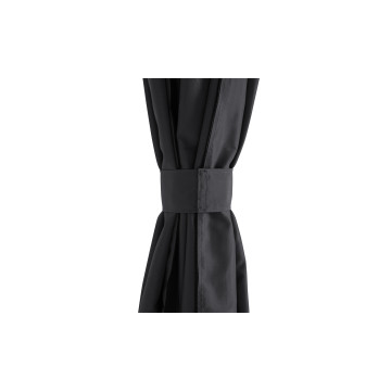 Pergola Marina 3x4m toit rétractable + 4 rideaux