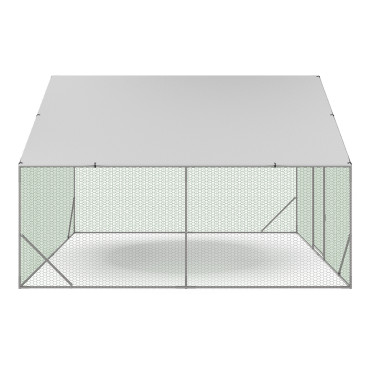 Enclos grillagé pour poules 9m² - 3x3m