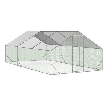 Enclos grillagé pour poules 18m² - 3x6m