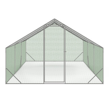 Enclos grillagé pour poules 18m² - 3x6m
