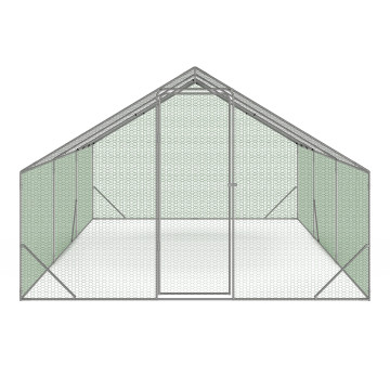 Enclos grillagé pour poules 18m² - 3x6m