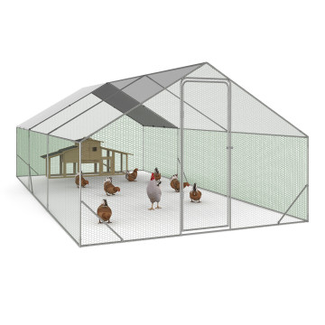 Enclos grillagé pour poules 18m² - 3x6m