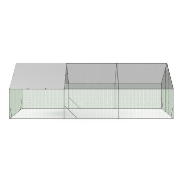 Enclos grillagé pour poules 18m² - 3x6m
