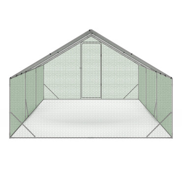 Enclos grillagé pour poules 18m² - 3x6m