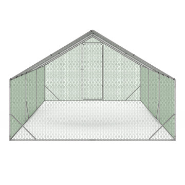 Enclos grillagé pour poules 18m² - 3x6m
