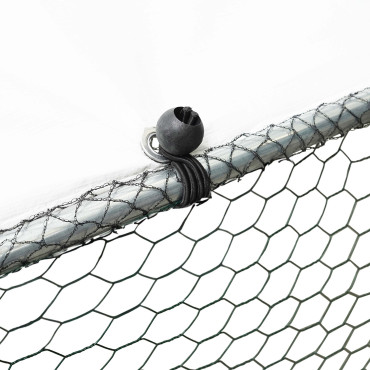 Enclos grillagé pour poules 18m² - 3x6m