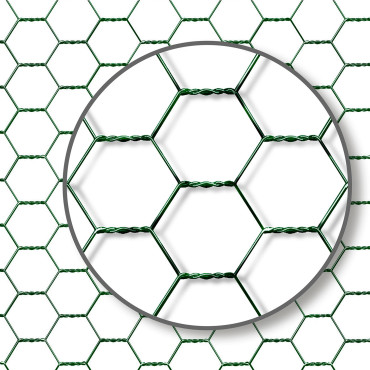 Enclos grillagé pour poules 24m² - 3x8m