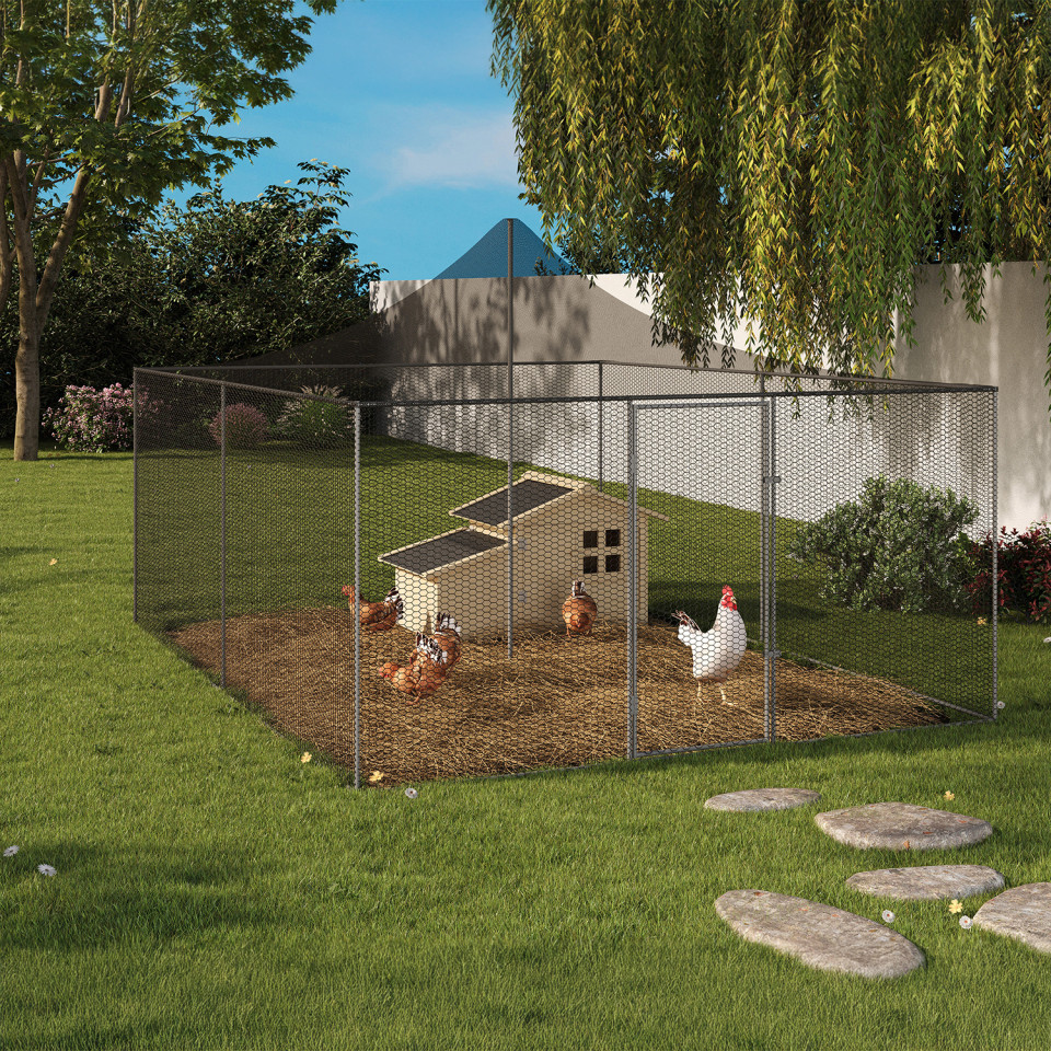 Volière grillagée 12m² - 3x4m