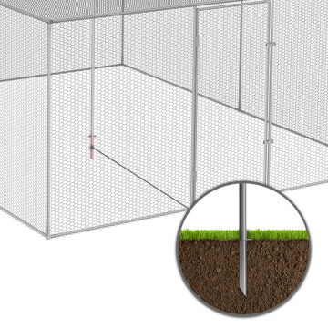 Volière grillagée 12m² - 3x4m