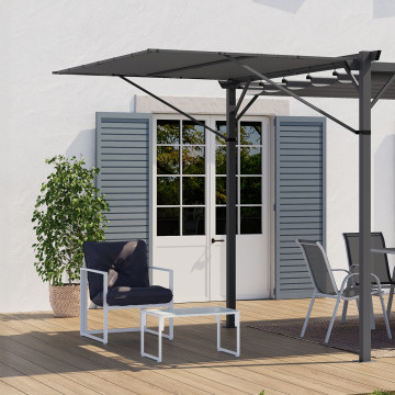 Auvent inclinable pour pergolas Marina 2,5x1,5m