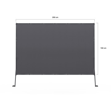 Auvent inclinable pour pergolas Marina 2,5x1,5m