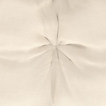 Fauteuil de jardin Lois rotin et coussin écru