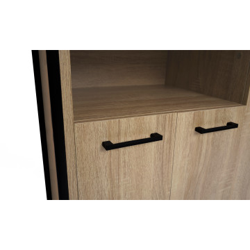 Meuble chaussures Alan 3 portes + niche latérale - 18 paires