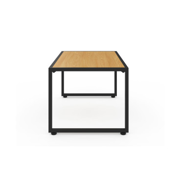 Salon de jardin Ozéa 4 places noir et cordage